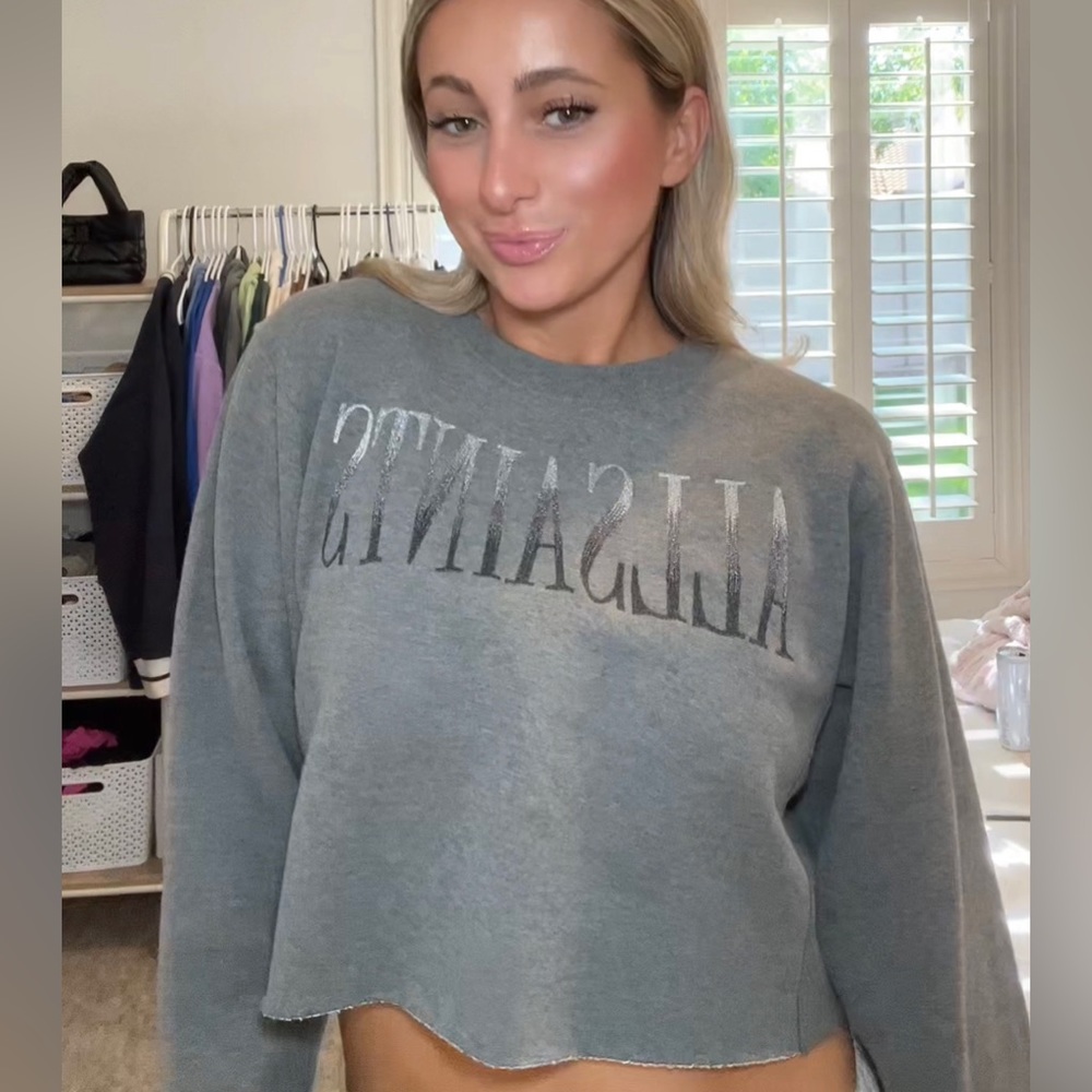 ALLSAINTS CROP WINTER COLLECTION SWEATER